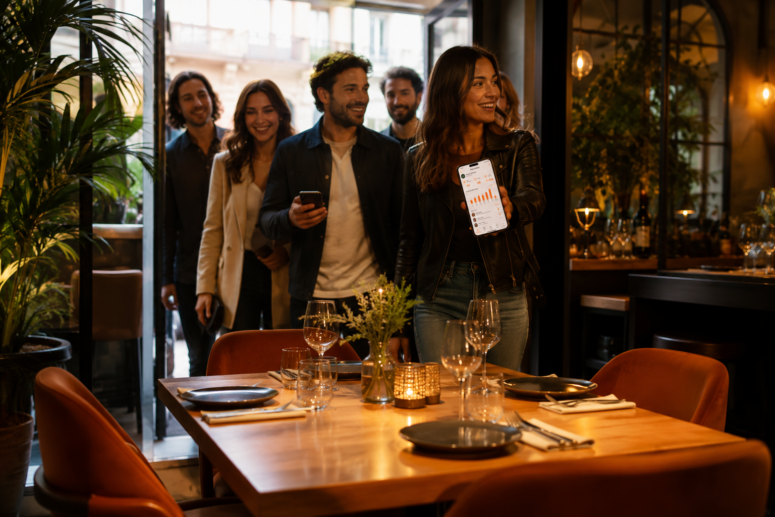 Dashboard partner Spotmate con prenotazioni, eventi, coperti e chat con gli host